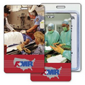 Luggage Tag with 3D Flip Lenticular Image of an Emergency Room (Custom)